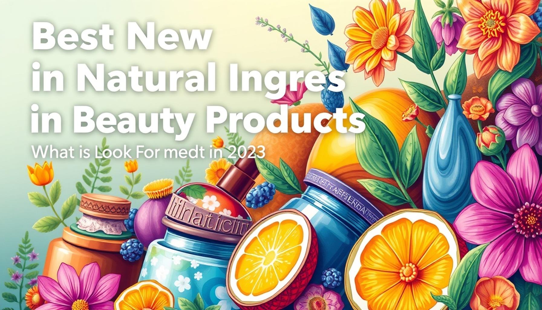 Best New Natural Ingredients in Beauty Products: What to Look For in 2023